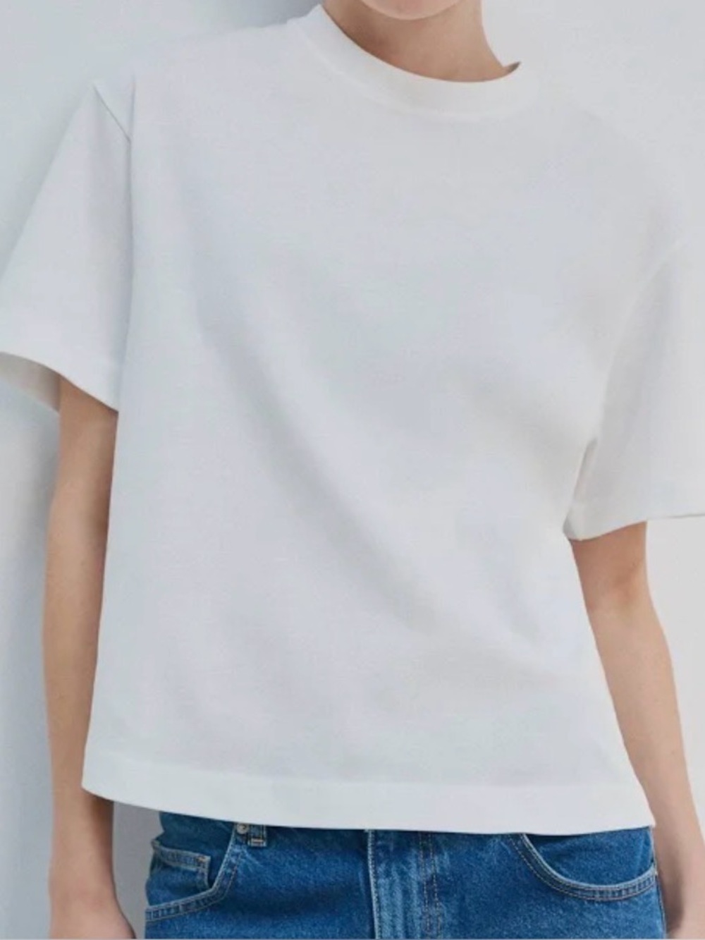 MNG Women's Oversized Cotton T-shirt Small White